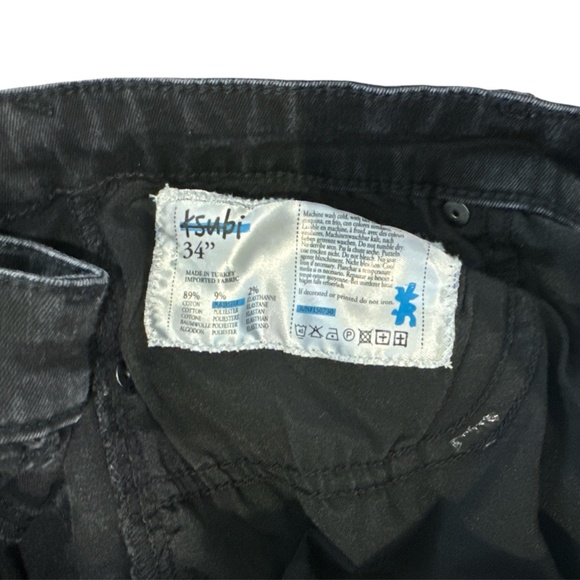 Ksubi Men Distressed Skinny Jeans Size 34 - Picture 5 of 7